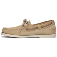 Sebago Portland Roughout Boat Shoes - Handsewn Roughout Leather Moccasins with Leather Sock Lining a