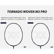 MAXX Racket Tornado Woven M3 Pro,40T High Modulus Graphite Woven & Max35lbs (Free Stringing Service+