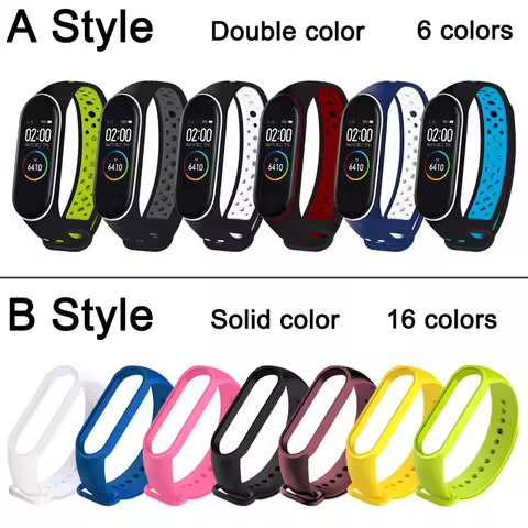 Bracelet For Xiaomi Mi Band 5 4 3 Sport Strap Replacement Wristband MiBand 4 band5 Wrist Strap For x
