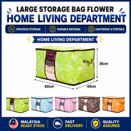 65L Large Storage Bag Clothes Organizer Blanket Storage Bag Quilt Pillow Organizer Foldable Waterpro
