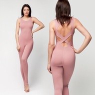 瑜伽緊身衣褲，unitard。有機棉連身衣。健身服。瑜伽服