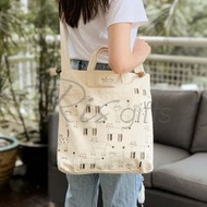 [日本貓仔文青品牌] Tote Bag 側孭帆布袋 [米白色]