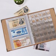 錢幣收藏冊- 240張鈔票+150個零錢袋，收藏家收藏，可拆卸，方便增減內頁，PVC材質防潮防損壞