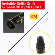 3M Insta360 ONE X2 /R ไม้เซลฟี่แบบมองไม่เห็น,สำหรับ ONE X2 /One R/one X แท่งคาร์บอนไฟเบอร์น้ำหนักเบาพิเศษอุปกรณ์เสริมกล้องแอคชั่นแคมเมราใหม่