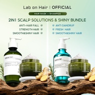 Lab On Hair 2in1 Hair Mask + Shampoo - Hair Treatment Dry Frizzy Shiny Hair Care Strengthen Hair & R