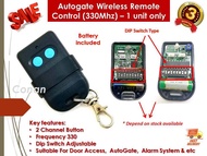 Autogate 2Button DIP Switch Remote Control ( 330Mhz Frequency ) x 1 pcs