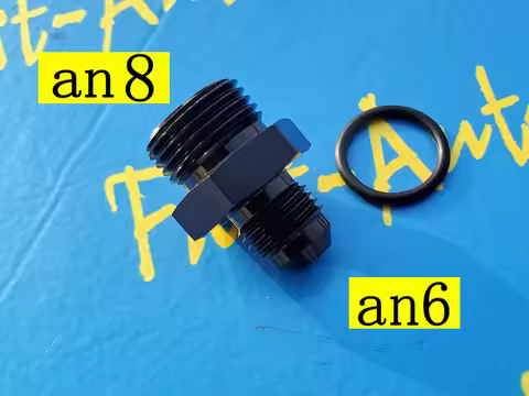 Male 8AN ORB ( AN8 AN 8) to an6 an-6 male Adaptor Adapter With O-Ring fitting