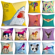 Single-sided printing abstract animal polyester cushion cover home decoration sofa Sarung Bantal car pillowcase