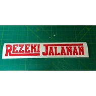 STICKER REZEKI JALANAN STICKER CUTTING KERETA LORI CERMIN