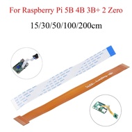 5PCS Kabel Kamera Raspberry Pi 15/30/50/100/200cm Kabel Pita Rata Fleksibel FFC FPC Untuk Raspberry 