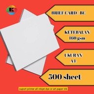 kertas bc a4 160 gsm 1 rim kertas brief card kartutik kertas undangan ukuran A4 isi 500 lembar murah