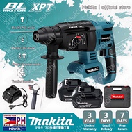 Makita Cordless Rotary Hammer Drill Heavy Duty Electric Brushless Hammer Impact Drill With 2 Battery