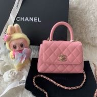 香奈兒 Chanel Coco handle nano 粉色 手袋斜挎包