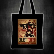 DO YOUR DUTY ENLIST THE IMPERIAL Printed tote bag canvas