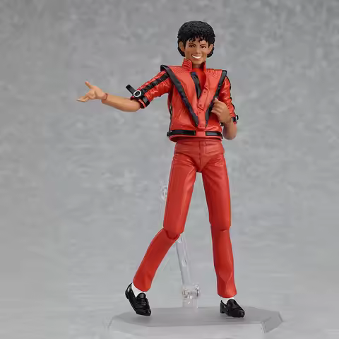 14CM Michael Jackson Figma 096 Anime Handmade Model Action Figures Desktop Case Decoration Ornament