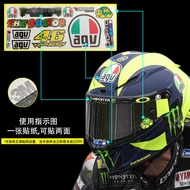 Agv No. 46 Rossi Italian Turtle King Motorcycle Helmet Reflective Sticker Lens Sticker Modified Waterproof Sunscreen 4.3