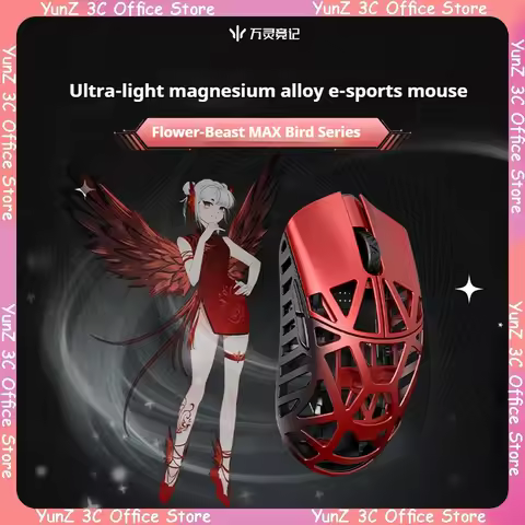 Wlmouse Beast X Max Wireless Gaming Mouse 8k Paw3950hs Sensor Magnet Alloy Fps Gaming Mouse Lightwei