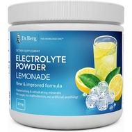 Dr. Berg Hydration Keto Electrolyte Powder Enhanced w/ 1,000mg of Potassium &amp; Real Pink Himalayan Salt (NOT Table Salt) Lemonade Flavor Hydration Drink Mix Supplement - 50 Servings