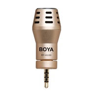 BOYA BY-A100 Mini Omni Directional Condenser Microphone 3.5mm TRRS connenction for iPhone iPad iPod Touch