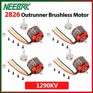 NEEBRC 4PCS C2826 2826 1290KV 2-4S 5mm Shaft Outrunner Brushless Motor For RC FPV Fixed Wing Drone A