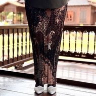 SKIRT BATIK PLEATED RAYA HAZEL TD - STRETCHABLE (40KG - 85 KG)