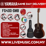 Yamaha FS400 Acoustic Guitar - Smoky Black/Natural Satin ( FS-400 / FS 400)