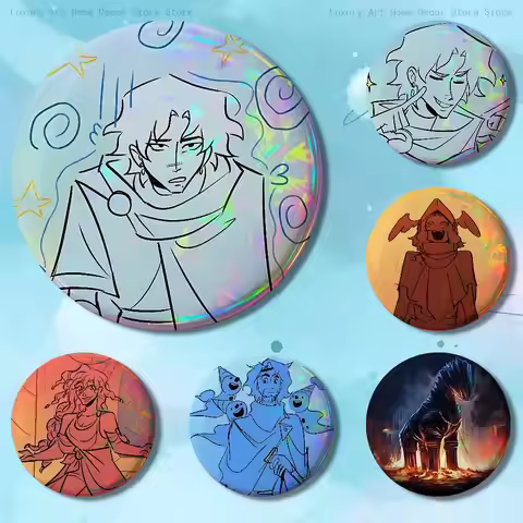 E-Epic the Musical Pins 58mm Cute Cartoon Badge Handmade Brooches for Backpack Accessories