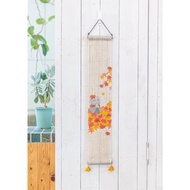 京都手繪豆亞麻吊飾-楓與地藏