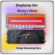 SLB14 - SQUARE MODEL BIS/TRUCK STOPLAMP 41CM & 47CM RUNNING TURN SIGNAL