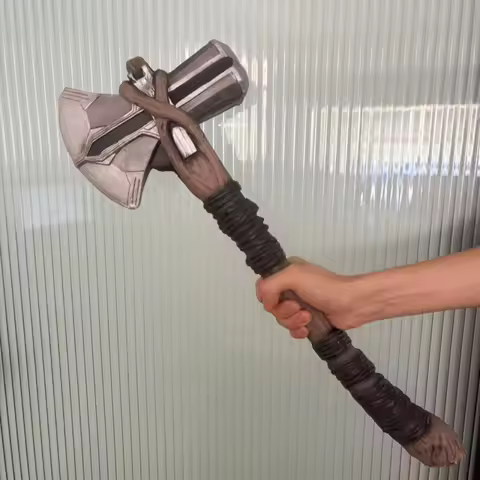 Cosplay 56cm Superhero Thor Stormbreaker Tomahawk Hammer Mjolnir Axe weapons Costume Fancy Dress par
