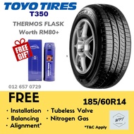 185/60R14 TOYO TYRE T350 (Installation) New Car Tyre / Tayar / Tire