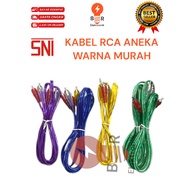 Transparent RCA cable 3 pin 3, 2 pin 2, 2 pin 1, 1 pin 1