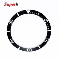 37mm*30mm Aluminium Fashion Flat Watch Bezel Insert Watch Case for Rolex Submariner Water Ghost Divi