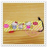 ♥小花花日本精品♥Hello Kitty 304不銹鋼餐具組筷子湯匙附收納袋潛水布收納袋黃色姊妹系列 11803201