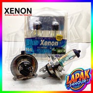 H4 Xenon Rainbow/Double Tone Bulb, H4 Xenon Two Tones Light Bulb/Neon Blue