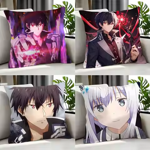 The Misfit of Demon King Academy Cushion Cover Cushion Cover Set 4Pcs 50x50 45x45 40x40 Pillowcase D