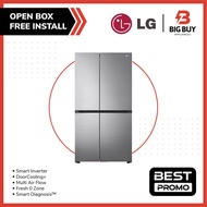 LG 655L Refrigerator Side-by-Side Platinum in Silver Finish Fridge GC-B257SLVL