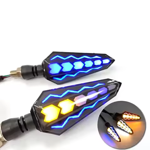 Motorcycle Turn Signal With Flash Light ABS LED Indicator Light Universal For kawasaki Z750 Z800 Z90