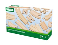 BRIO World Expansion Pack - Intermediate Wooden Train Track for Kids Age 3 Years Up - Compatible wit