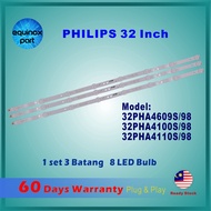 Philips 32" 32PHA4609S/98 32PHA4100S/98 32PHA4110S/98 LED TV Backlight / Lampu TV