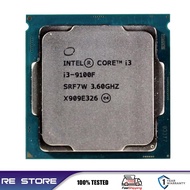 Used Intel Core I3 9100F 3.6Ghz SRF7W/SRF6N Quad-Core Quad-Thread CPU 65W 6M Processor LGA 1151