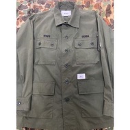 現貨正品18SS Wtaps Jungle LS Shirt  四袋軍襯 長袖襯衫 軍綠 外套S號