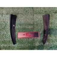 Mercedes Benz W204 W205 coupe C43 C63 AMG Rear bumper carbon fiber side lip diffuser apron skirt bod