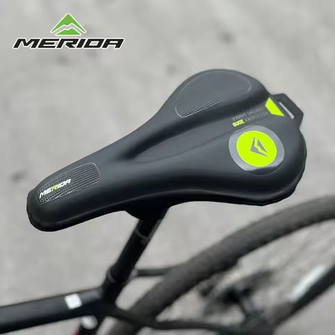Merida Bicycle Saddle MTB Cushion Cover PU Silicone Thickened Waterproof Cushion Moutain bike Cyclin