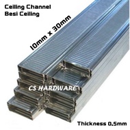 6 Feet/Kaki c channel (Ceiling)/ Besi Ceiling / Besi Siling Gantung / Besi Gantung / Gantung /Furring Channel