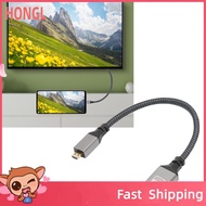 honglai8 Pssopp 4K HD Multimedia Interface Cable  Slim Design 60Hz 18Gbps Transmission Male to Femal