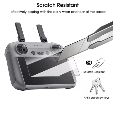 Tempered Glass Screen Protector for DJI Mini 4 Pro RC 2 /RC Remote Control for DJI Mini4 Pro RC2 HD 
