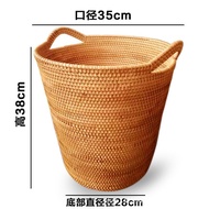 Basket One Piece Household Handmade Sundries Delivery Bathroom Dirty Rattan Storage Portable Woven B