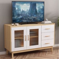 櫻桃傢俱 - 實木松木電視櫃現代簡約客廳電視機櫃高款落地儲物櫃地櫃120CM
