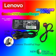 LENOVO 90W 20V 4.5A USB LAPTOP AC POWER ADAPTER THINKPAD IDEAPAD YOGA ELEX T550 G405 G710 Y40-80 T46